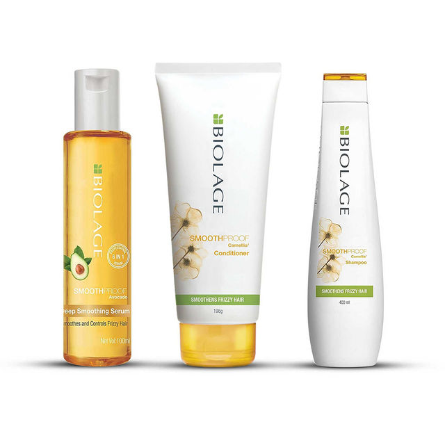 Biolage Smoothproof Shampoo (400ml) & Biolage Smoothproof Conditioner (196g) & Biolage Smoothproof Serum (100ml) Combo