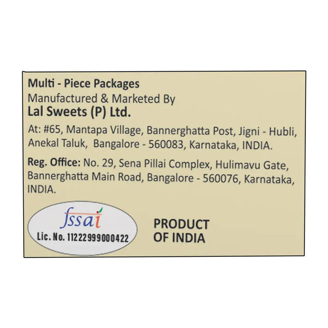 Lal Sweets Classic Kaju and Pista Dry Fruit Biscuits | Trans Fat-free