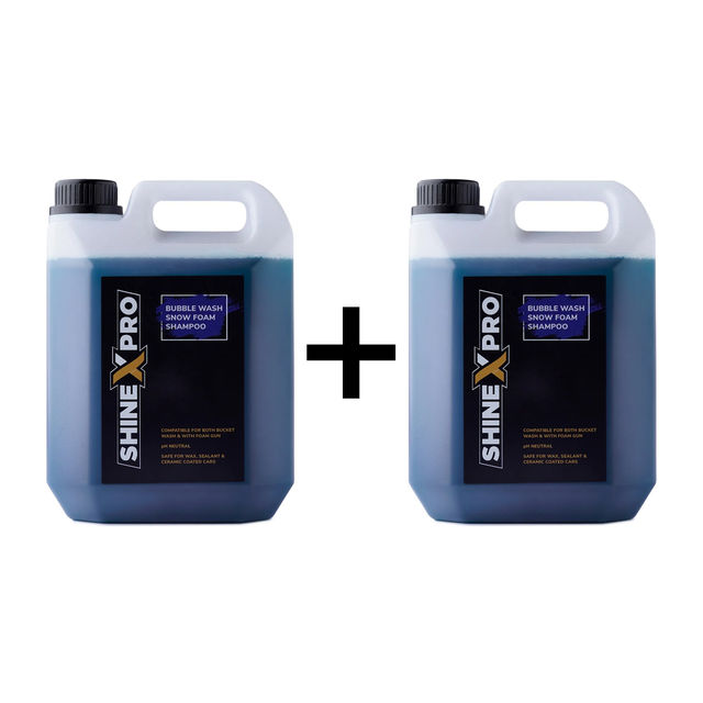 ShinexPro Foam Car Wash Shampoo Concentrate | ph Neutral | Shine Enhancing Formula | Thick Suds 2700 ml X 2 Combo