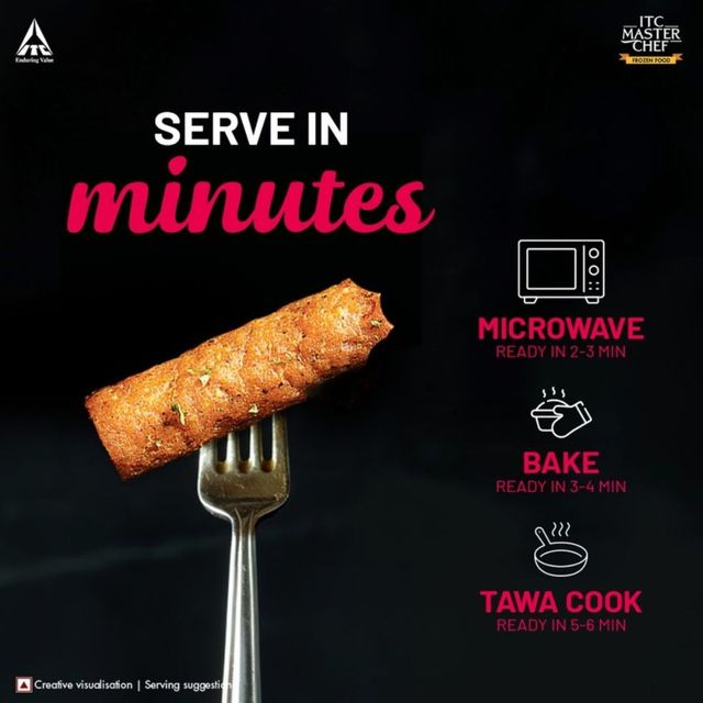 ITC Master Chef Chicken Seekh Kebab | Protein-High | No-preservatives | Microwave Friendly | 10 Pcs