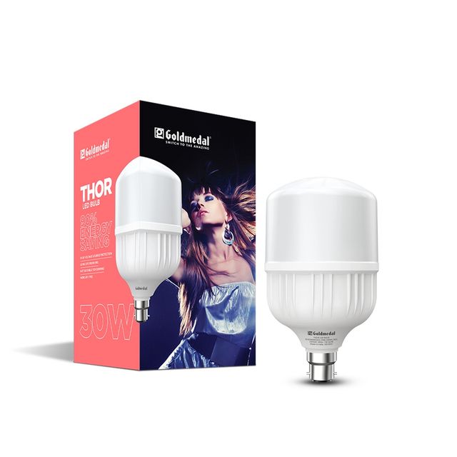 Goldmedal Thor 30W Led Bulb (Cool Daylight) | B22 Base Holder