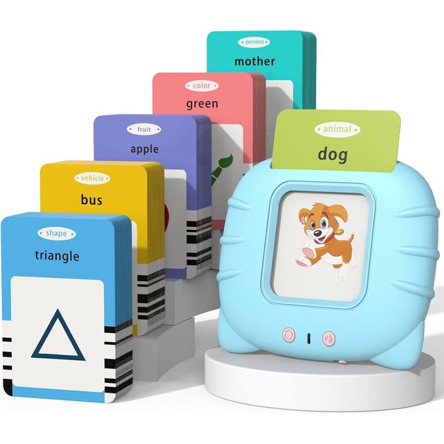 Fablue Talking Flash Cards Education Learning Toy Machine For Kids (Blue)