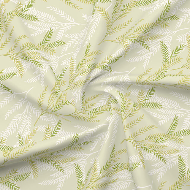 Boutique Living Nature Bouqute 100% Cotton 300 TC Scented King Bedsheet with 2 Pillow Covers (Green Apple Fragrance)
