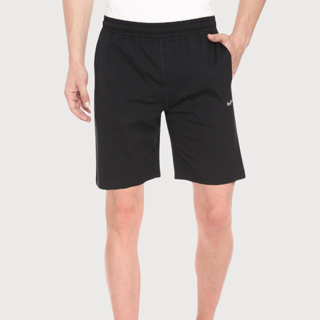 Buy Pepe Jeans Mens Black Everyday Shorts - Pack of 1 (M) Comfort