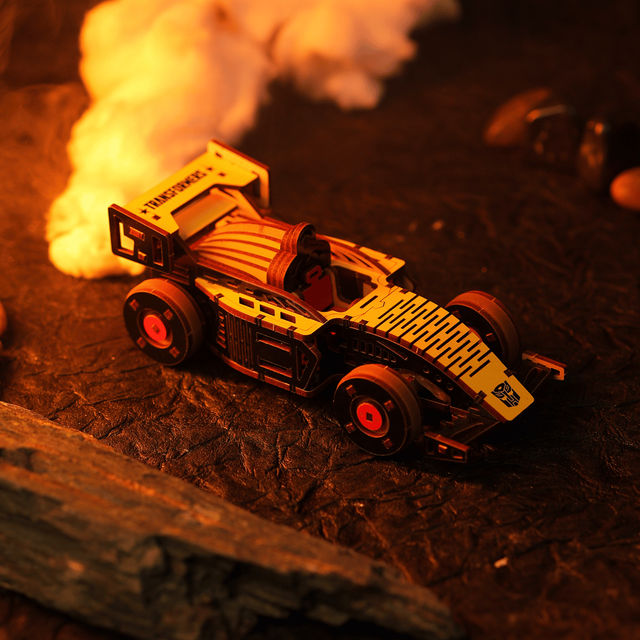 ThinkerPlace Transformers Bumblebee Racing Kit | Build, Learn & Play with Pull-Back Car (Age 8+)