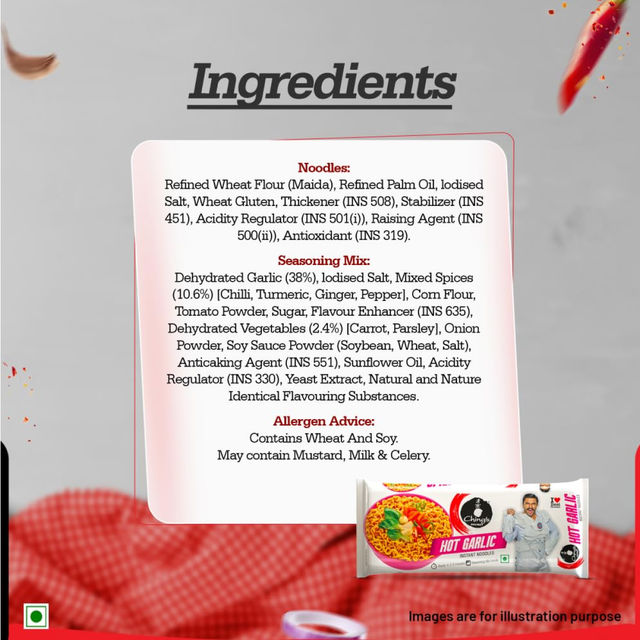 Ching's Secret Hot Garlic Instant Noodles Pouch 240 g Combo