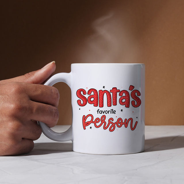 Oye Happy Santa's Fav Person Mug