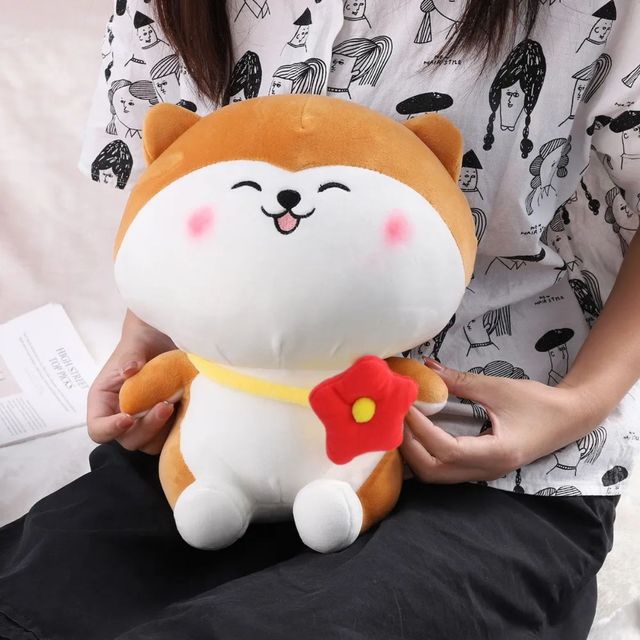 Babique Cat Flower Plush Soft Toy Cute Kids Animal Home Decor Boys/Girls (20 cm) - Assorted