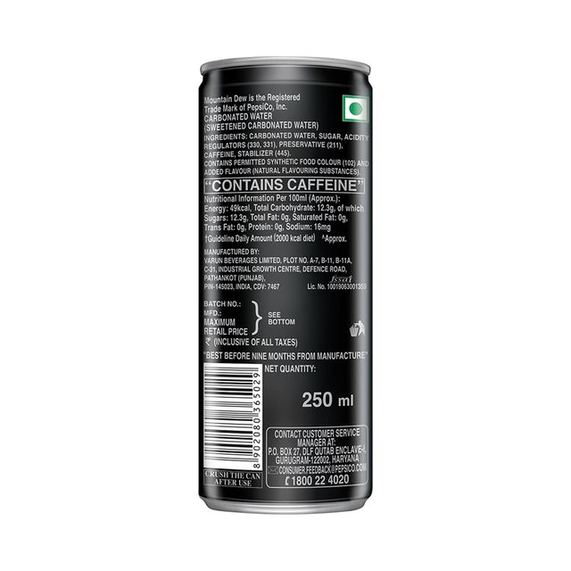 Mountain Dew Soft Drink Can Combo