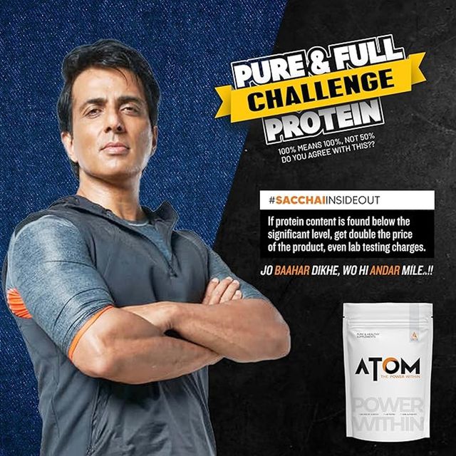 AS-IT-IS ATOM Whey Protein with Digestive Enzymes | mango fusion flavor | 27g protein