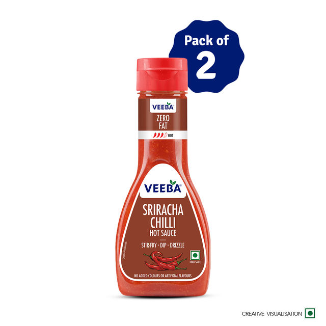 Veeba Sriracha Chilli Hot Sauce (320g) Combo | Pack of 2