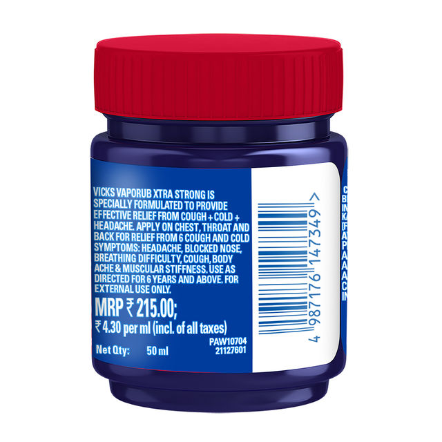 Vicks Vaporub Xtra Strong - Extra Strong Cold Relief