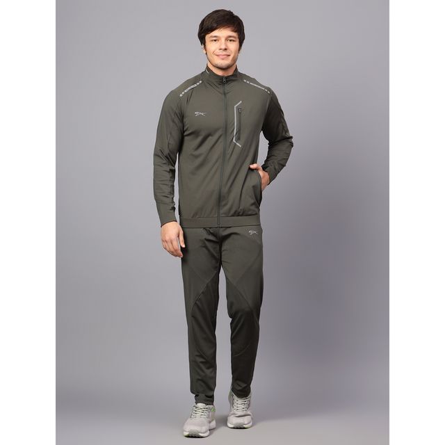 Shiv Naresh Unisex Tracksuit | SNTSW110M | Olive - XL