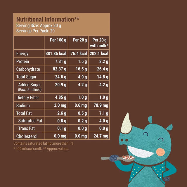 Slurrp Farm Choco Crunch Chocolate Cereal - Ragi Stars and Moons No Maida, No Refined Sugar, No Added Colour 400 g Combo