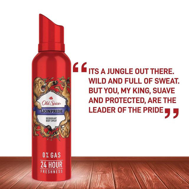 Old Spice Lionpride No Gas Deodorant Body Spray Perfume For Men