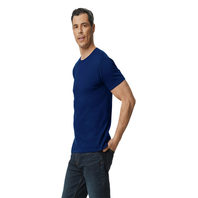 Gildan Unisex 100% Cotton Solid T-Shirt - S |Navy Blue