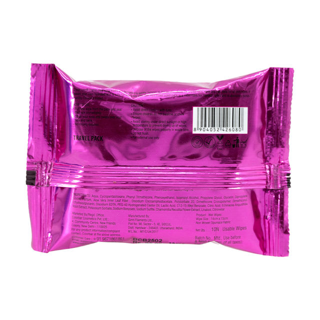 Colorbar On The Go Makeup Remover 10 Wipes