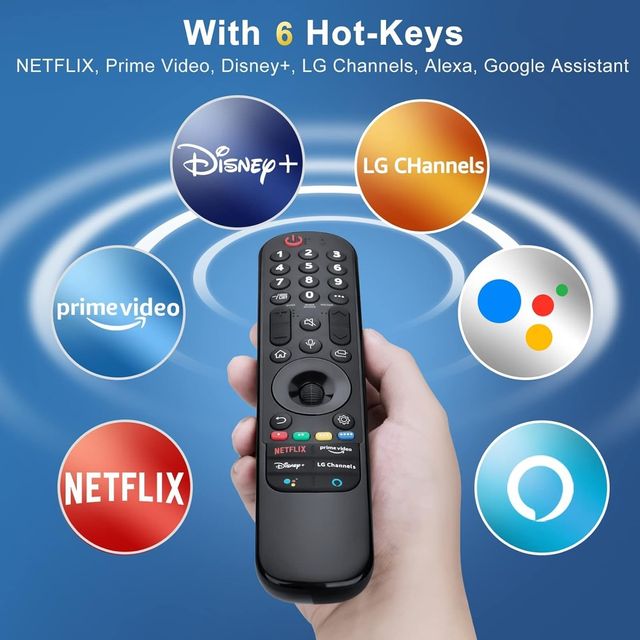 Ailkin Voice Magic Remote AKB76043109 for LG MR23GA| Compatible with LG TVs |2022-2024