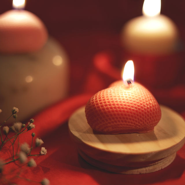 Oye Happy Romantic Heart Candles | Set of 3| Rakhi Gift for Brother & Sister