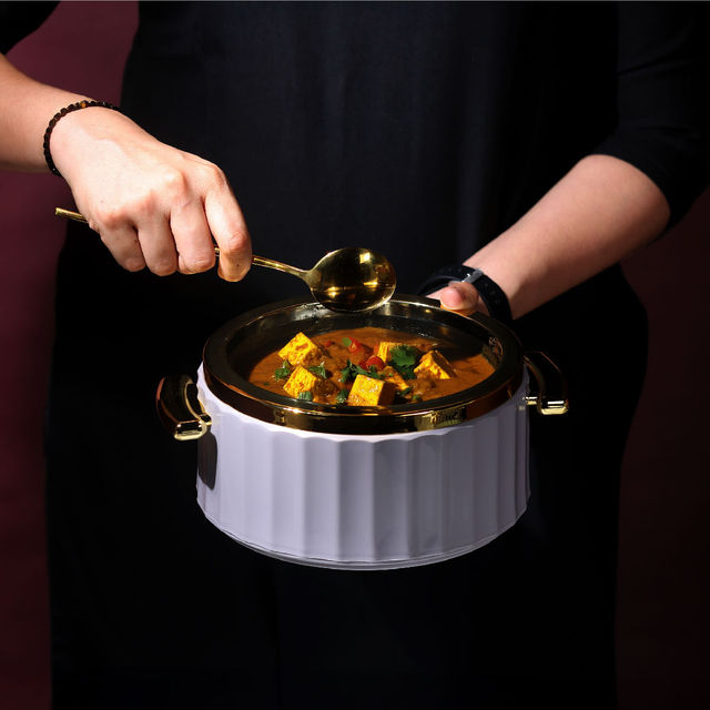 Selvel Camry Insulated Casserole | (1700ml, 1200ml, 600ml) | Keeps Food Hot |Lid Grey