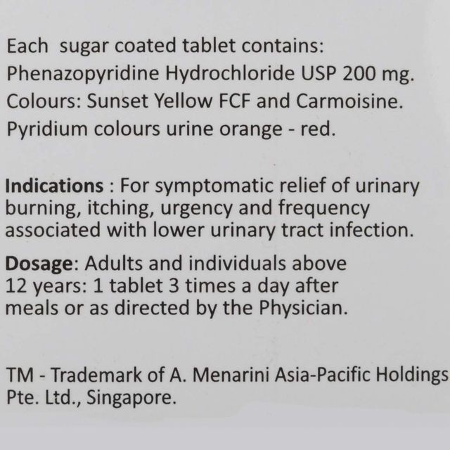 Pyridium 200 Tablet