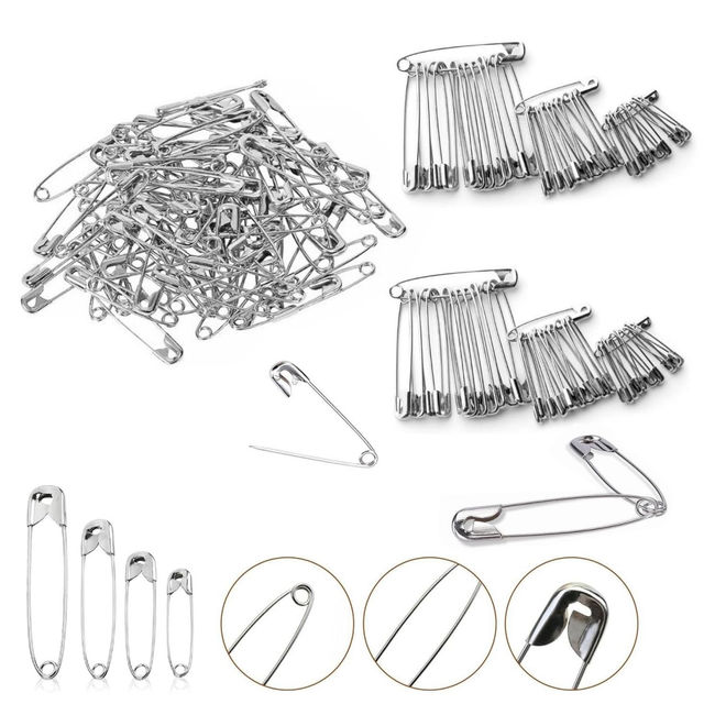 Bronson Professional Safety Pins | 4 Size | Pack Of 100