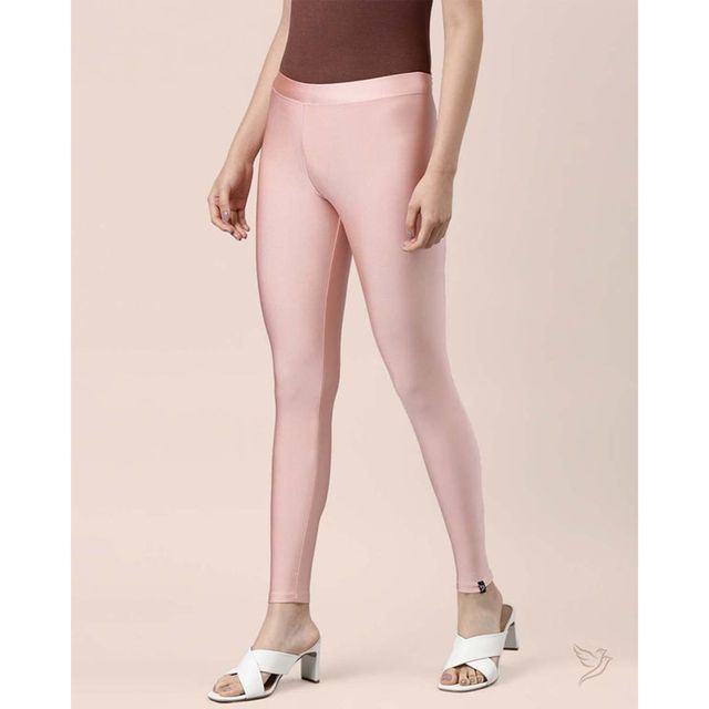 Twin Birds Women's Shimmer Legging | Pink Champagne - L