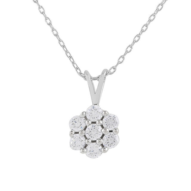 Voylla 925 Sterling Silver Cz Blue Stone Pendant With Chain
