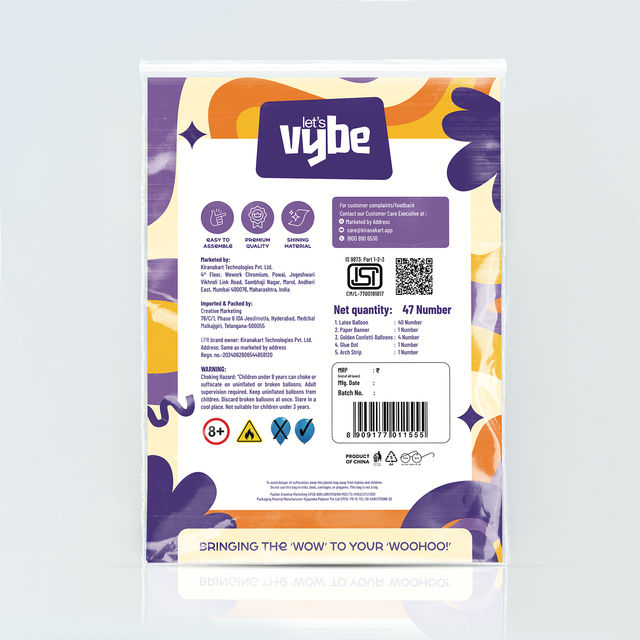Let's Vybe Birthday Decoration Kit
