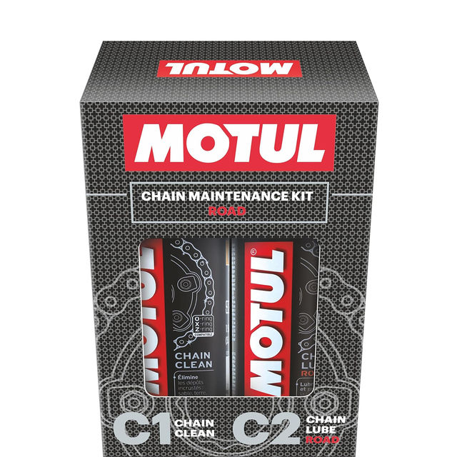 Motul Combo of C2 Chain Lube | 150 ml) and C1 Chain Clean for All Bikes | 150 ml