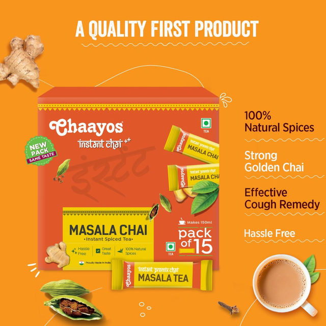 Chaayos Regular Sugar Instant Masala Tea Premix
