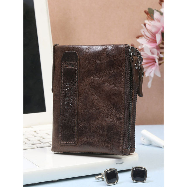 Teakwood Men's Leather Bi-fold Wallet | Brown