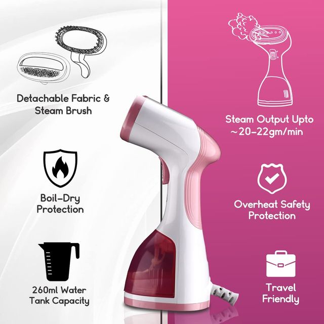 INALSA Garment Steamer Steamax Steam Iron Press,1200 W 260 ml Water tank & 30 sec Fast Heating