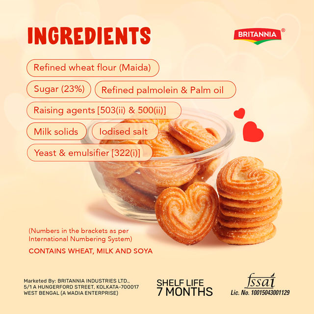 Britannia Little Hearts Classic Crunch Biscuits