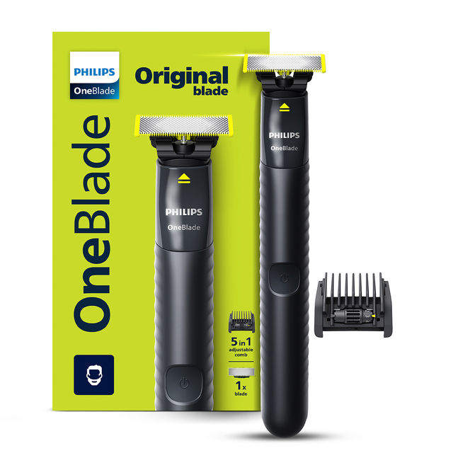 Philips OneBlade Hybrid Razor, No Nicks & Cuts, Dual Protection Technology , 2 Trim combs QP1425/10