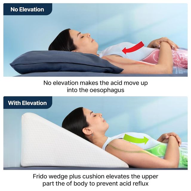 Frido Wedge Plus Pillow - White