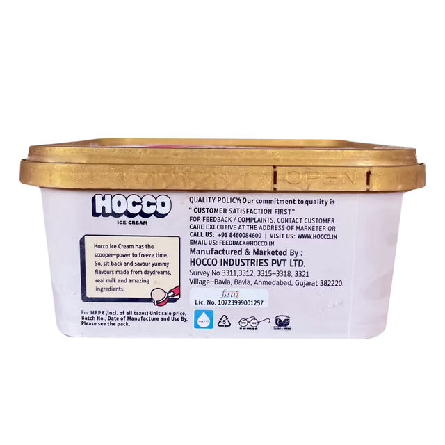 Hocco Biscotti Ice Cream Tub