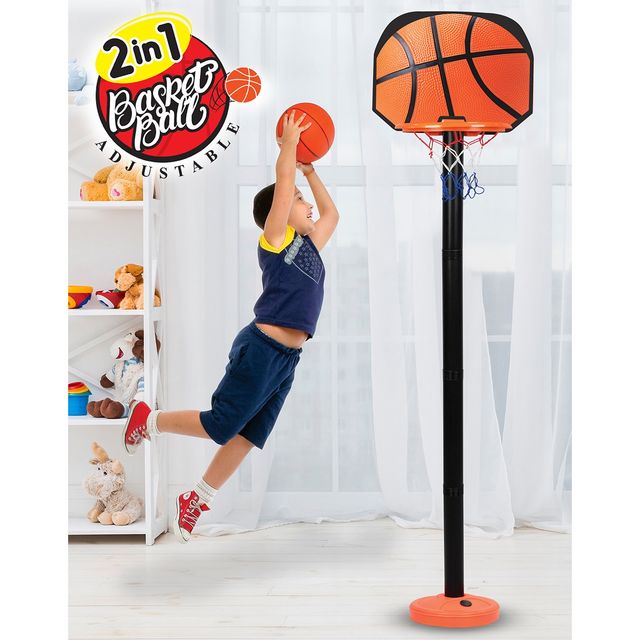 ITOYS 2 In 1 Shooting Champ Basketball Set-Generic 0xc0034d1f18 (Assorted)