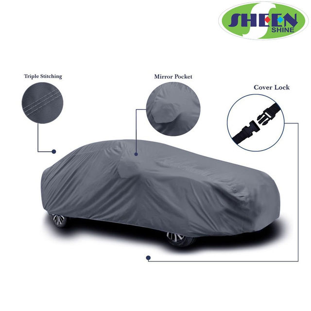 Sheen SCCBLACKCSUV03 Car Cover For Nissan Magnite (With Mirror Pockets) (Black)