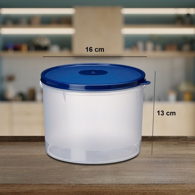 Signoraware Store Well Container Round 2.5Ltr. Storage Organiser - Mod Blue