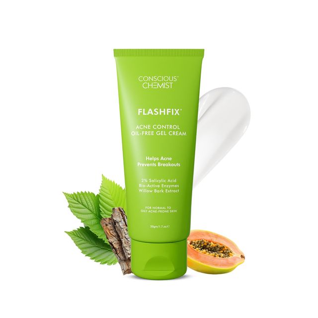 Conscious Chemist Flashfix Acne Spot Corrector Face Cream With 2% Salicylic Acid & Bio-Actives
