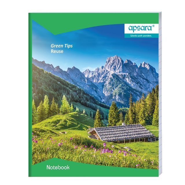 Apsara Small Size Softbound Notebook | Assorted | 19 Cm x 15.5 Cm | 92 Pages