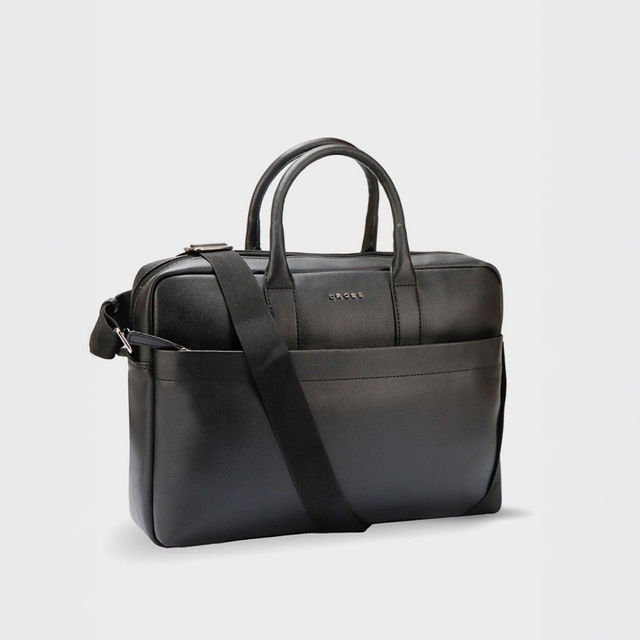 U*N様 定価6万　GUNTAS Genuine Leather Crossbo Cross Men's Solid Vegan Leather 23 L Laptop Briefcase Bag - Buy at