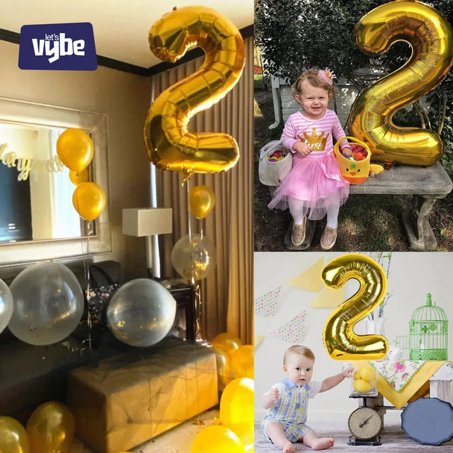 Let's Vybe Foil Balloon Number 2