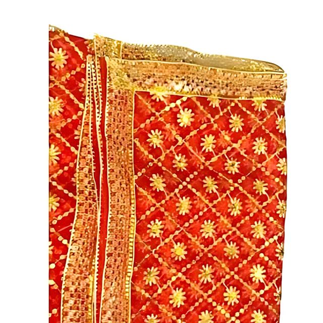 Divine Vibes Mata Rani Chunri - Red | One Size
