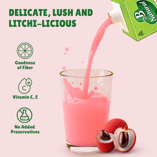 B Natural Litchi Fruit Juice