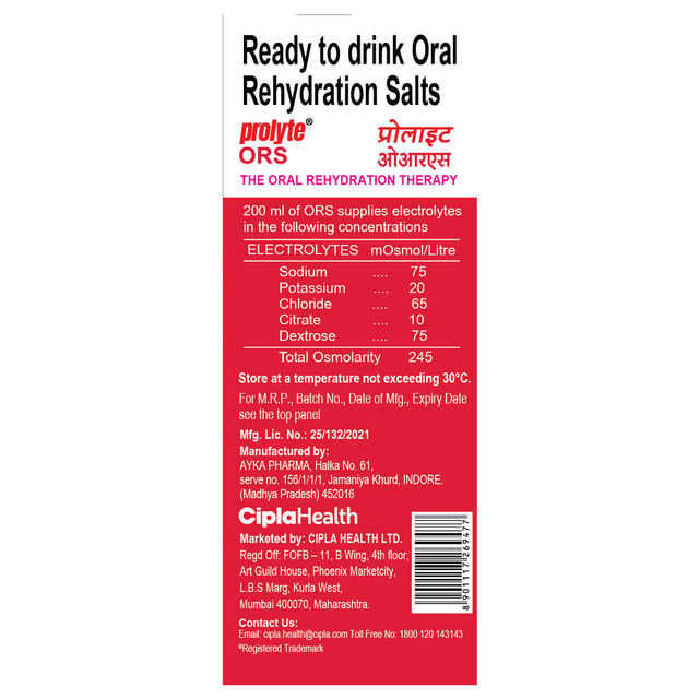 ORS Prolyte Mixed Fruit 200 ml Combo