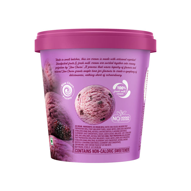 Slow Churn Mulberry Ice Cream Tub