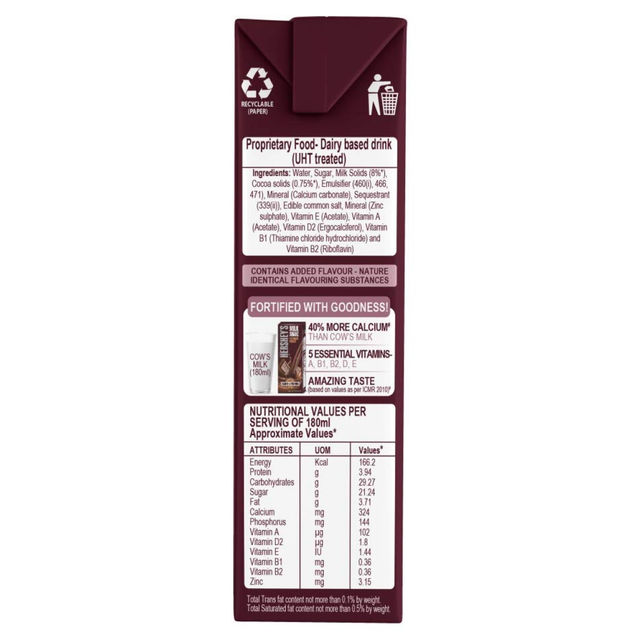 Hershey's Chocolate Milk Shake 180 ml Combo