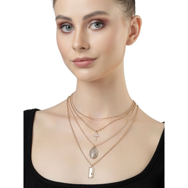 Scintillare By Sukkhi Most Beautiful Fashionable Multilayered Pendant Necklace For Women